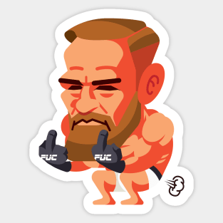 Conor The King of MMA Fighter Sticker
